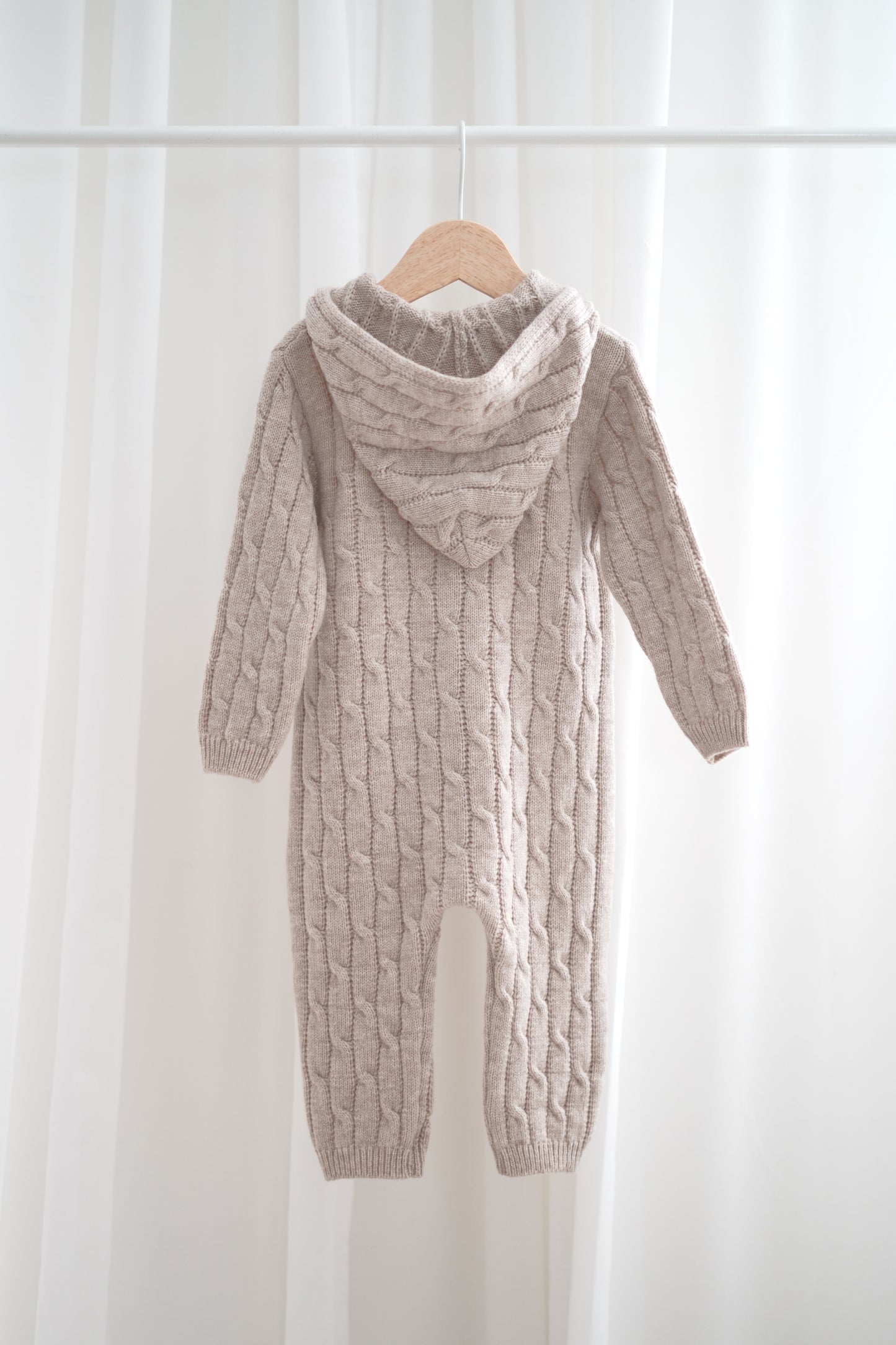 Merino Baby Overall "Beau" | oatmeal