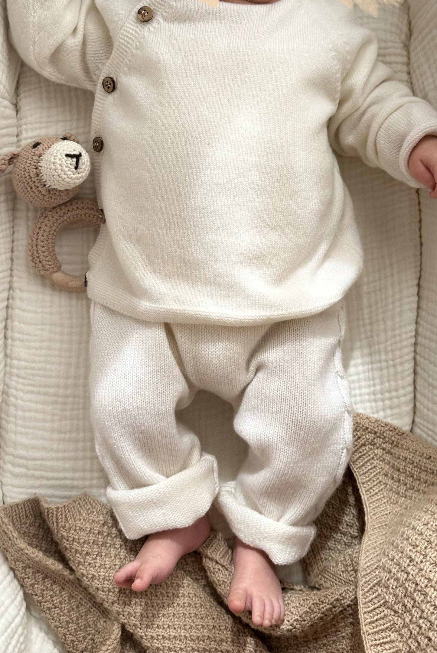 Merino Baby Knit Sweater "Milan" | milk
