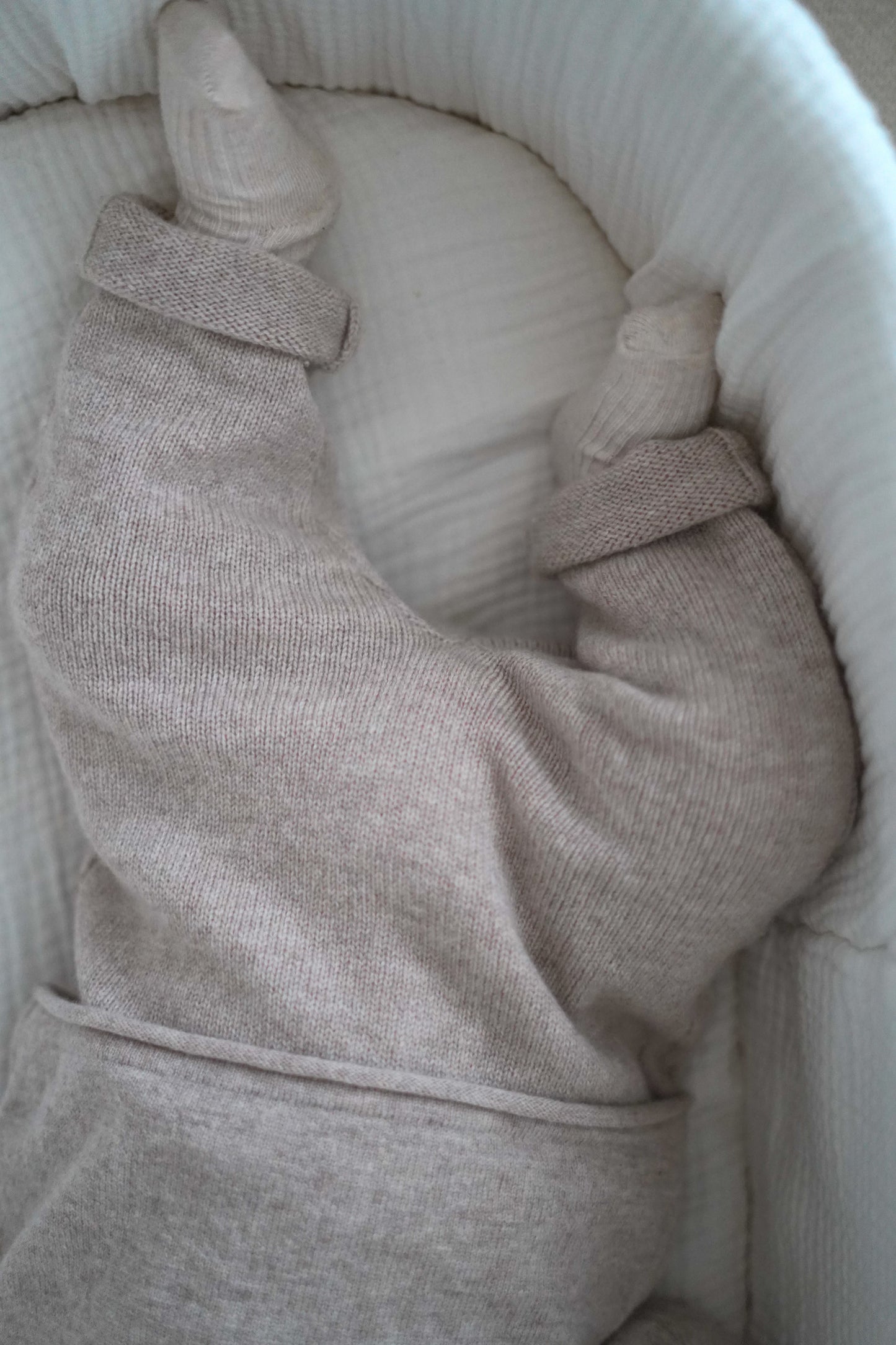 Merino Baby Strick Hose "Leone" | oatmeal