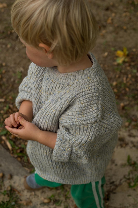 Wool Blend Knit Sweater "Arlo" | blue sprinkles