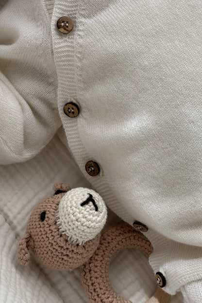 Merino Baby Pullover "Milan" | milk