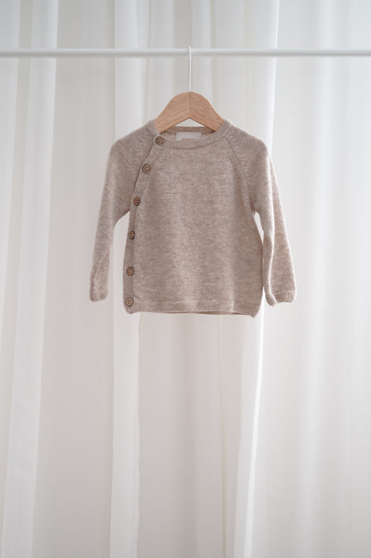 Merino Baby Pullover "Milan" | oatmeal